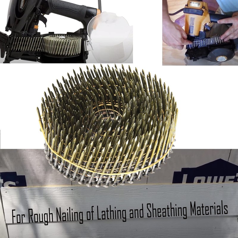 Siding Nails 1-1/2-Inch x .092-Inch 15-Degree Collated Wire Coil, Full