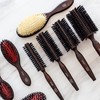 L'Artisan Brossier - Round Hairbrush Natural Bristle in Beech Wood