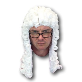 Rubber Johnnies LORD JUSTICE Judge Wig Barrister Downton Abbey Fancy Dress Party