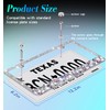 Murimt Sparkly Rhinestone Car License Plate Frames 1 Pack Diamond