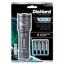 DieHard 1000 lumens Gray LED Flashlight AAA Battery 30 - Flashlights / Lighting
