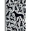 Silhouette Dog Journal – 120-Page Lined Notebook with Paw Print
