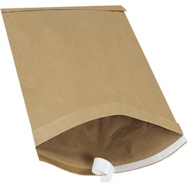 Aviditi Kraft Self-Seal Padded Mailers, #5, 10 1/2" x 16", Kraft Brown, Peel and Seal Closure, Fiber Cushioned Envelopes for Protecting Items During Shipping and Mailing, Case of 100