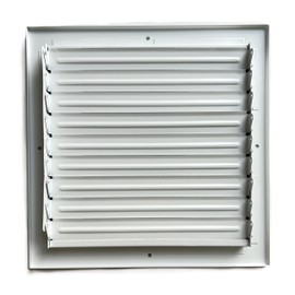 HBW 10"x 10" (Duct Opening Size) 3-Way Stamped Face Steel Ceiling/sidewall Air Supply Register - Vent Cover - Actual Outside Dimension 11.75" X 11.75"