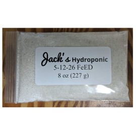 Jack's 5-12-26 Hydroponic Nutrients Fertilizer Plant Food - 8 oz.