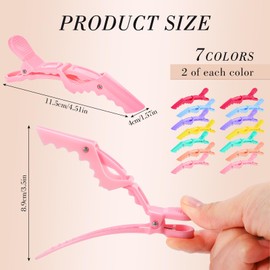 Pack of 14 Hair Clips Hairdresser Professional Hair Clips Hair Clips for Styling Cutting Section