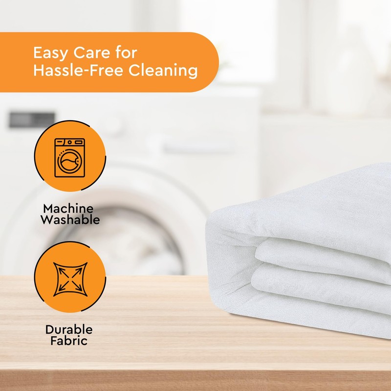 Sleep Mantra Waterproof Mattress Protector - Terry - Breathable, Noiseless
