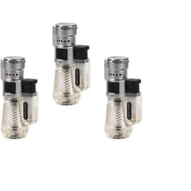 Vertigo by Lotus Cyclone Triple Torch Cigar Lighter Clear Three Pack …
