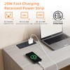 Recessed Power Strip USB, 20W Fast Charging Furniture Outlet -