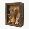11x13 Inch Wooden Shadow Box Frame Depth 5'', Rustic Display