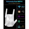 WiFi 6 Extender, 2.4Gb/s WiFi Extenders Signal Booster for Home,