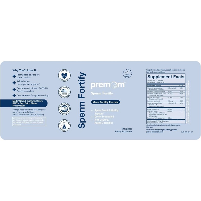 Premom Sperm Fortify – Doctor-Formula