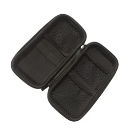 KOMBIUDA 2pcs Eva Zipper Hard Disk Case Storage Pouch for Data Cables Mini Cameras and Headphones Compact Travel Organizer for Electronics Black