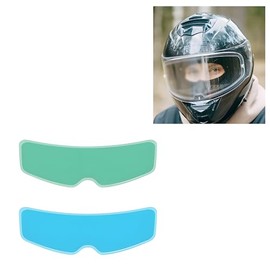 Universal Motorcycle Helmet Visor Anti-Fog Film & Rainproof Film - 2 PCS Large Version for Motorcycle Helmet Lens, Ultra HD Helmet Shield Films, Easy Installation without Glue Residue