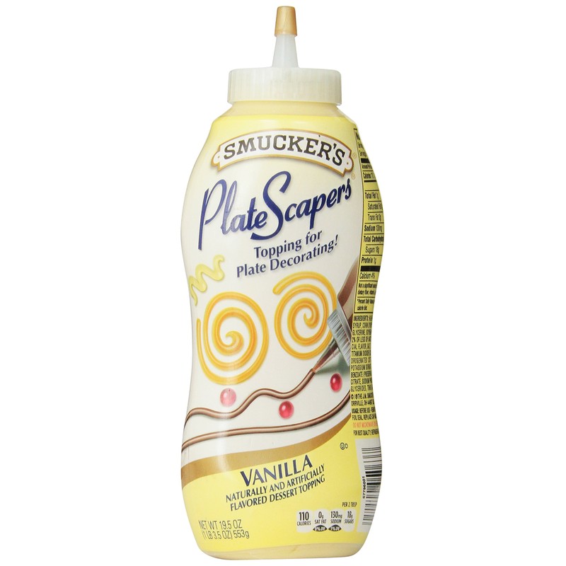 Smucker's PlateScrapers Plate Decorating Dessert Topping Vanilla (19.5 ounce)