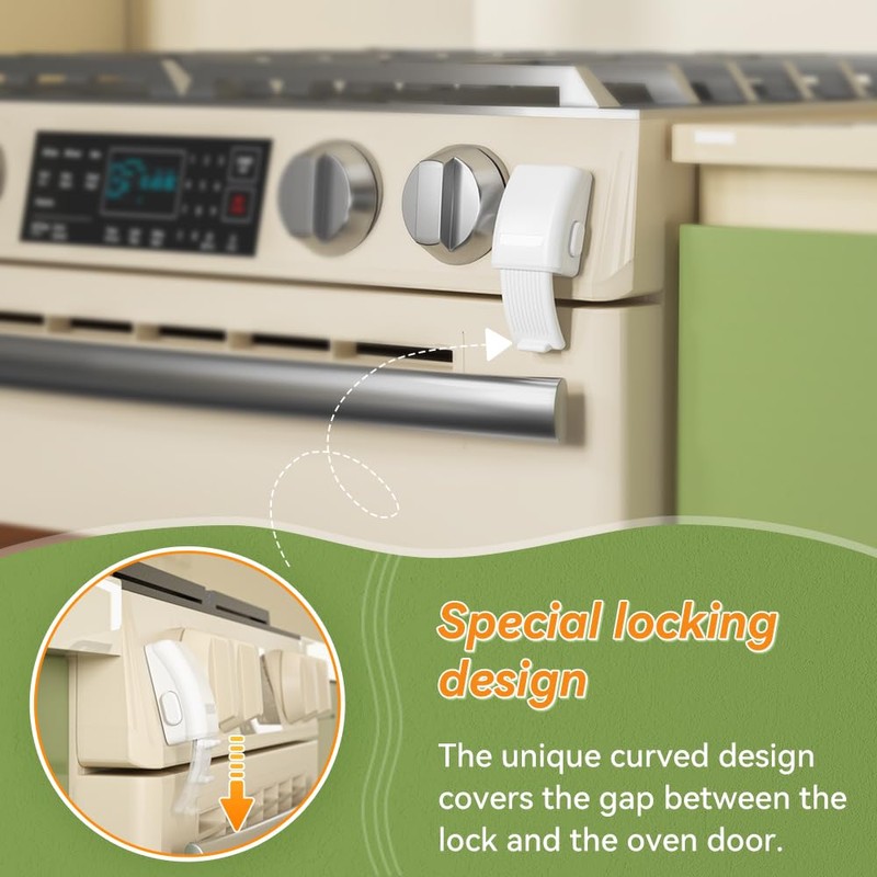 SAFELON 1 PCS Baby Safety Oven Lock, Kitchen Safety Oven