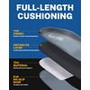 WALK?HERO COMFORT AND SUPPORT Walkhero Plantar Fasciitis Pain Relief Insoles High Arch Support Orthotic Shoes Inserts, Relieve Flat Feet and Foot Fatigue (Mens 7-7 1/2 | Womens 9-9 1/2, Gray)