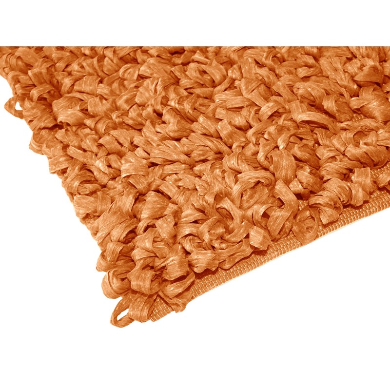 Lashuma Cuddly Rug for Bathroom, Honey Yellow, Washable Shower Mat,