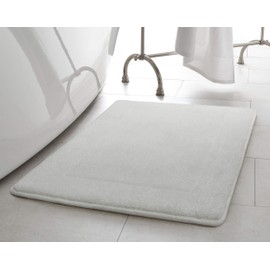 Oliver Brown Terry Memory Foam Bath Rug, 20"x32"/17"x24", White