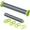 Rosenstein & Söhne Rolling pin: height-adjustable rolling pin with non-stick