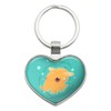 Cute Dumbo Octopus Keychain Heart Love Metal Key Chain Ring