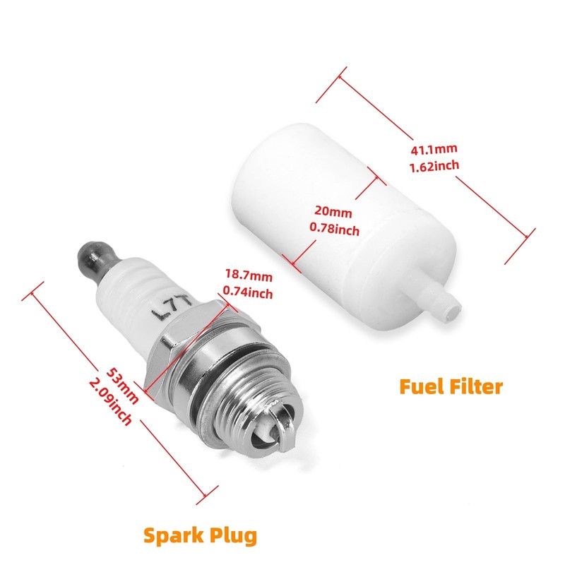 Ruimou 3pcs Chainsaws Tune Up Kit (Spark Plug, Air Filter,