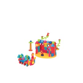 Bristle Blocks by Battat – The Official Bristle Blocks – 128 Pieces in a Bucket – STEM Creativity Building Toys for Dexterity and Fine Motricity – BPA Free 2 years +