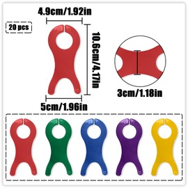 NILLOS Yarn Bobbins Spool, 20 PCS Bobbin Organizer Thread Holder for DIY Crafts (5 Colors)