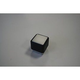 '10 Pieces Furniture Handle/Cupboard Handle Metal with Rubber Soft Touch Cover Black Hole Distance 32 mm