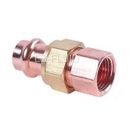 EZ-FLUID (1) Heavy Duty 1/2" Press x FIP Union Press Female Union LF Press Pressure Copper Fitting,ProPress Press Copper Fitting Connection,Residential,Commercial Plumbing