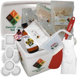 Essential Depot Lotion Bar Making Kit (Deconstructed) - ST Johns Wort - Nothing Else Required (Except a Heat Source) to Make 9 Lotion Bars from Scratch - Natural Ingredients Without Chemicals