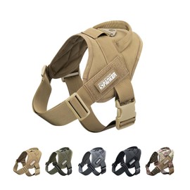 Excellent Elite SPANKERTactical Dog Vest Training Military Patrol K9 Service Dog Harness Adjustable Nylon Dog Harness with Handle(COB-XL)