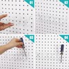 Coume 4 Pieces Pegboard Screwdriver Holders, Stainless Steel Pegboard Pliers