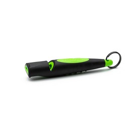 Genuine ACME Professional, BPA-Free Plastic Dog Training Whistle No. 211.5 ALPHA with Enhanced Ergonomic Grip, 110 dBA Long Range, Made in the UK. Black on Day Glow Green