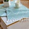 TheoZemica Bedside Tablecloth for Nightstand Tassel Table Covers Scarf End