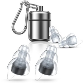 NEUTYPECHIC Ohrstöpsel Konzert Schalldämmung, Konzert Ohrstöpsel Austauschbare Ohrstöpsel, Gehörschutz Konzert Tragbar, Gehörschutz Musik Geeignet für Partys, Konzerte, Bars und Diskotheken