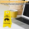 Caution Cat Vomit Warning Sign Vomit Warning Sign for Dog