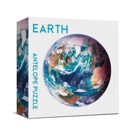 Antelope - 1000 Piece Puzzle for Adults, Space Earth Jigsaw Puzzles 1000 Pieces, Telescope Planet Close-up Round Puzzle, High Resolution, Matte Finish, No Dust Space Puzzle