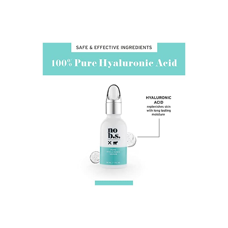 No B.S. (No Bad Stuff) Skincare Hyaluronic Acid Serum