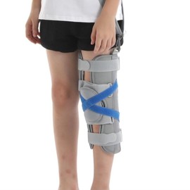 RousuMedi Kids Knee Leg Immobilizer Pediatric Knee Brace Support Child Knee Fixed Splint Leg Fracture Splint Leg Immobilizer/Knee Splint/Knee Brace (M M)