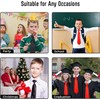 AAMERA Kids Elastic Neckties, Toddlers, Boys, Girls, Preschoolers, Weddings, Birthdays,