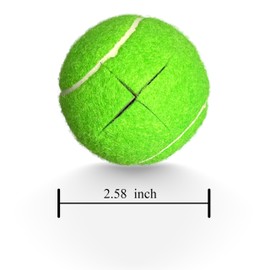 HiBallBall 4 Pack Precut Tennis Balls for Walkers, Tennis Balls for Chairs, Heavy Duty Long Lasting Walker Accessories, Ski Glides & Pads (Light Green)