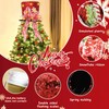 Christmas Tree Topper Hat, Velvet Red Top Hat Tree Topper
