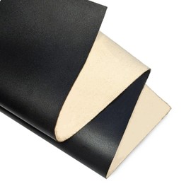 Genuine Leather Sheets | Full Grain Leather | Color: Jet Black | Thickness:1.8-2.0mm | Size:30x30cm | Cowhide Sheet for Leathercraft, Repairs and Home Decoration by Kozmo