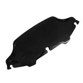 H RUO Black 6 inch Wave Windshield Windscreen for Harley Touring Electra Street Glide FLHX FLHT 1996-2013