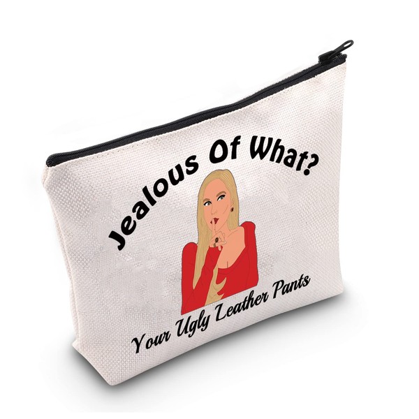 LEVLO Funny Housewives Gifts Jealous Of What Your Ugly Leather Pants Makeup Bags Housewives Party Gifts(Jealous Of What)