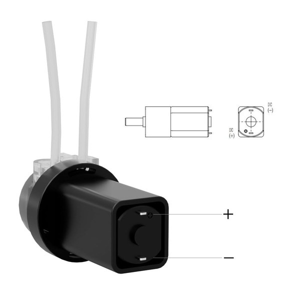 Kamoer KMPP6 4ml/min low flow rate mini peristaltic pump 3.7V