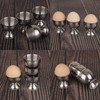 4PCS Egg Cup Set 40ml Stainless Steel High Temperature Resistant