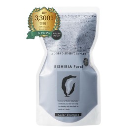 RISHIRIA Furel Color Shampoo (Natural Black) Refill Pouch, 8.5 fl oz (240 ml) x 1 Bottle