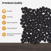 Adolif Pebble Tile for Shower Floor, Black Pebble Mosaic Backsplash